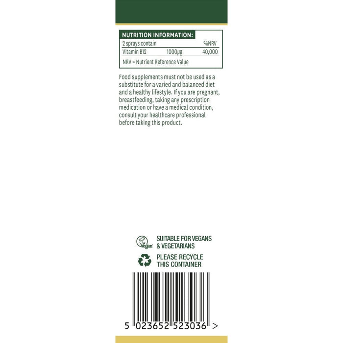 Natures Aid Vitamin B12 Spray 30ml