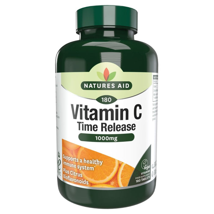 Natures Aid Vitamin C 1000mg Time Release 180 Tablets