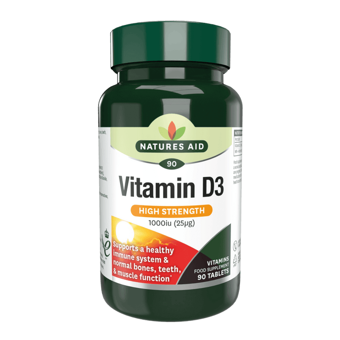 Natures Aid Vitamin D3 1000iu 90 Tablets