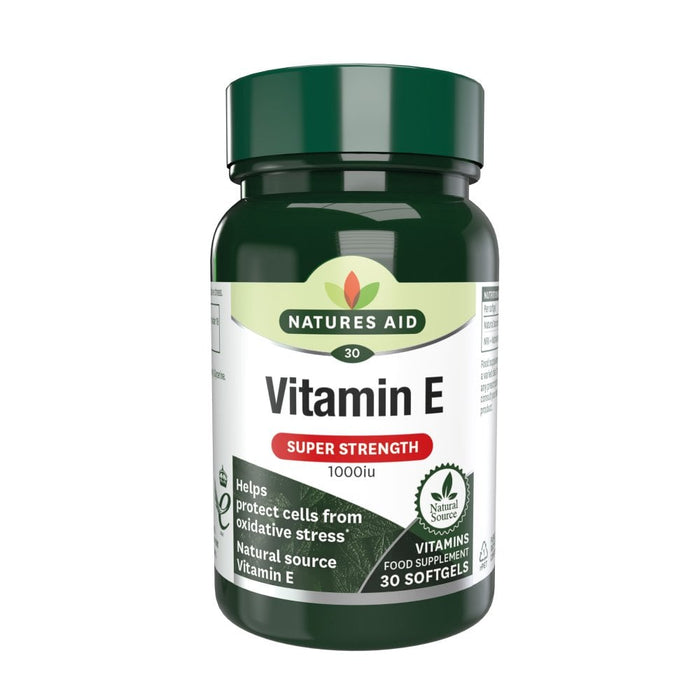 Natures Aid Vitamin E (Natural) 1000iu 30 Capsules