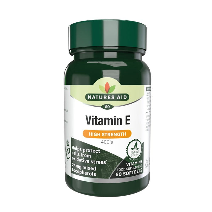 Natures Aid Vitamin E (Natural) 400iu 60 Capsules