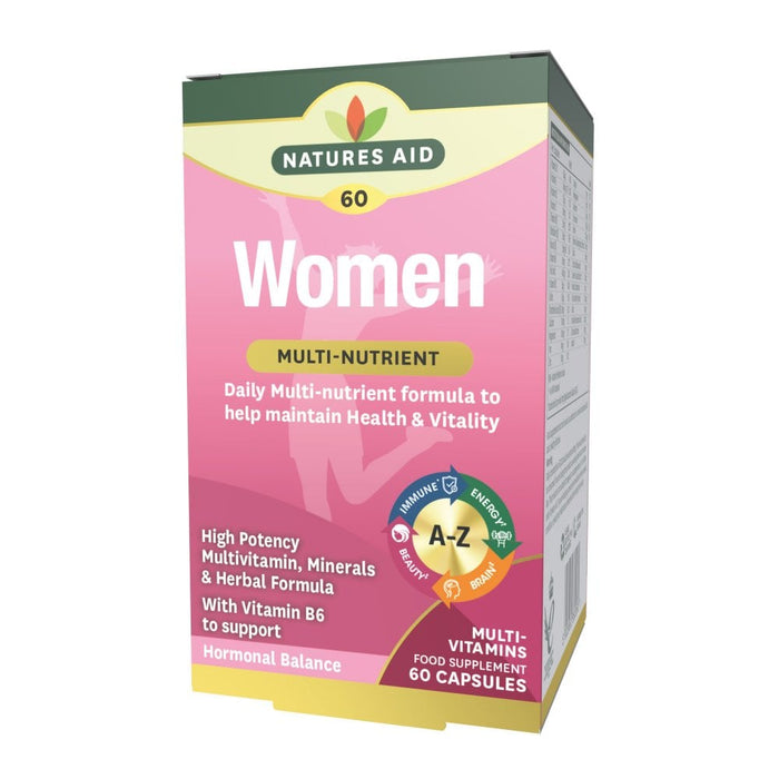 Natures Aid Women Multi Vitamins & Minerals 60 Capsules
