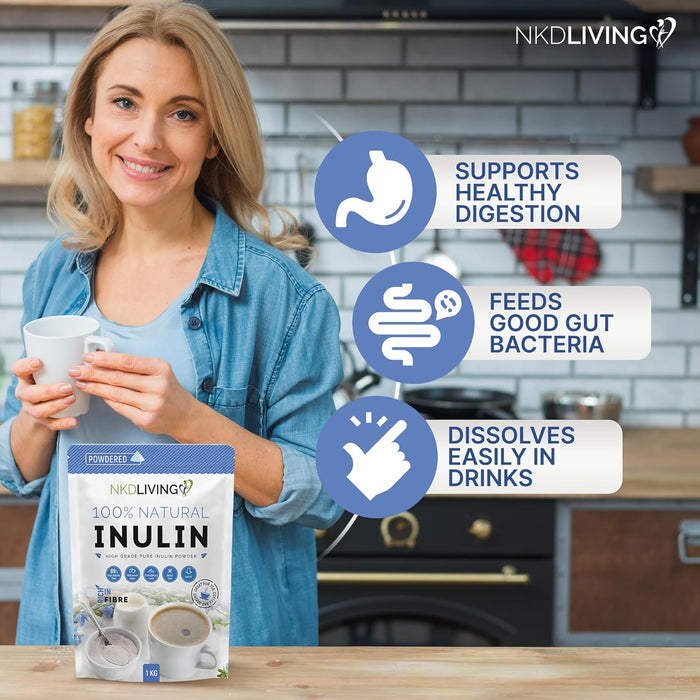 NKD Living Inulin Prebiotic Fibre Powder 1KG