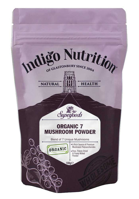 Indigo Herbs Organic 7 Mushroom Blend 100g