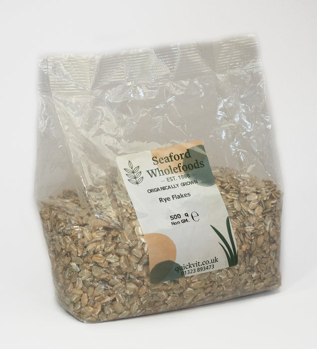 Seaford Wholefoods Organic Rye Flakes 500g