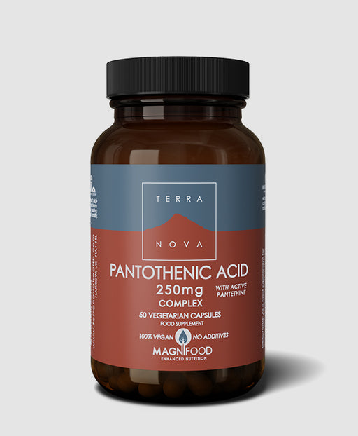 Terranova Pantothenic Acid (With Pantethine) 250Mg Complex 50 Capsules