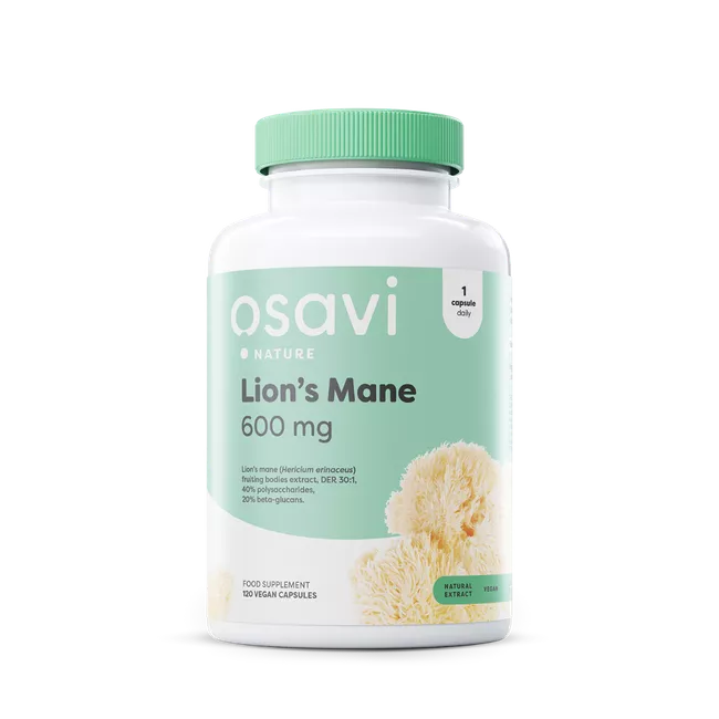 Osavi Lion's Mane Mushroom 600mg 120 Capsules