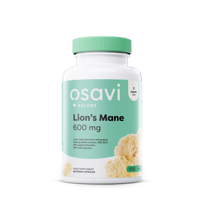 Osavi Lion's Mane Mushroom 600mg 120 Capsules