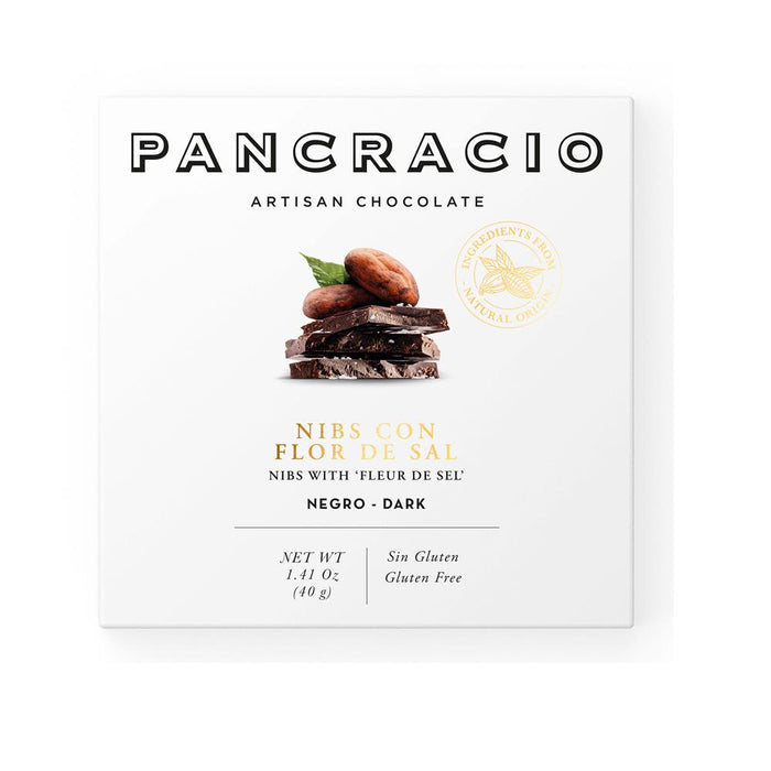 Pancracio Chocolate Cocoa Nibs Dark Choc Mini Bar 40g