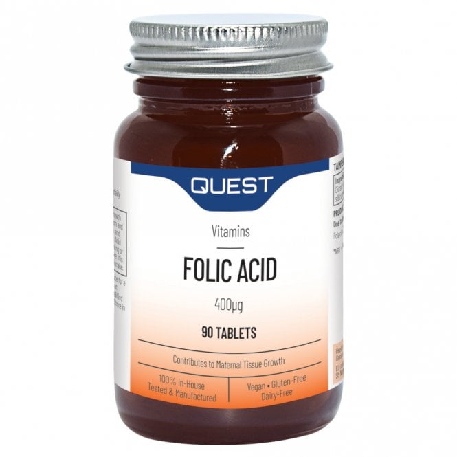 Quest Folic Acid 400mcg 90 Tablets