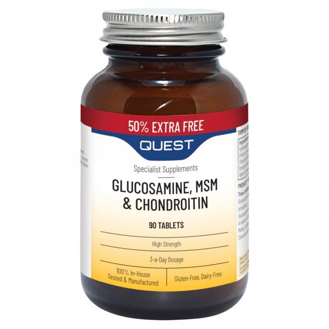 Quest Glucosamine MSM & Chondroitin 90 Tablets