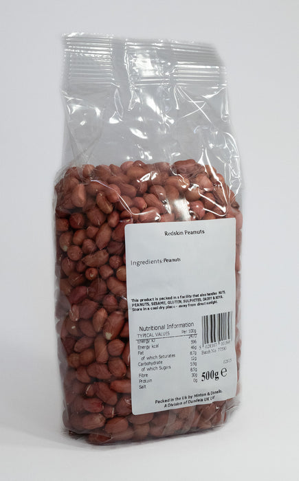 Seaford Wholefoods Redskin Peanuts 500g