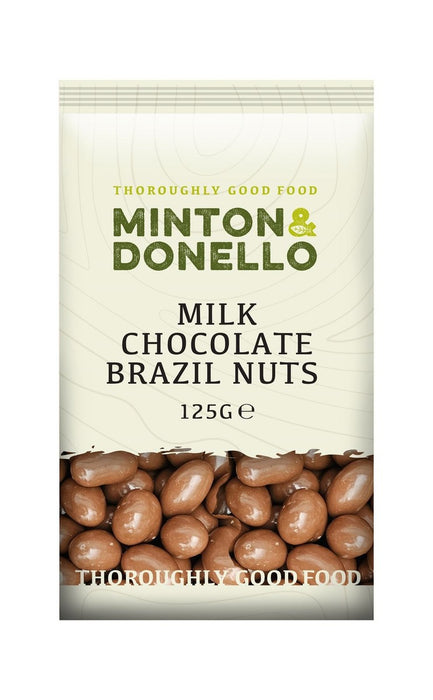 Minton & Donello Milk Chocolate Brazils 125g