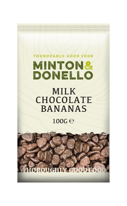 Minton & Donello Milk Chocolate Bananas 100g