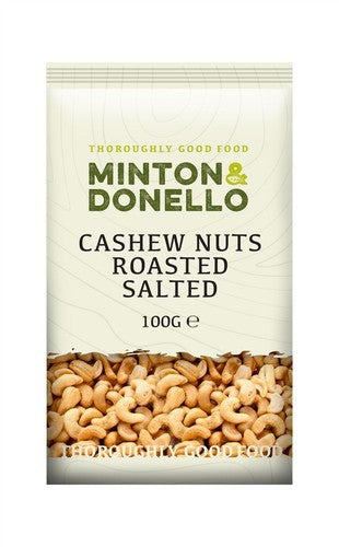Minton & Donello Cashew Nuts Roasted & Salted 100g
