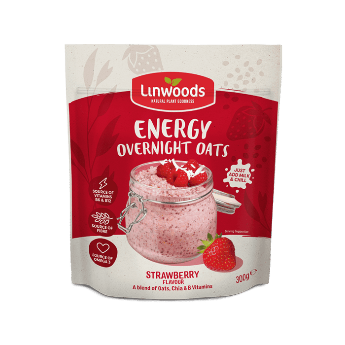 Linwoods Overnight Oats Strawberry Energy 300g