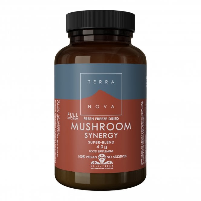 Terranova Mushroom Synergy Super-Blend Powder 40G Capsules