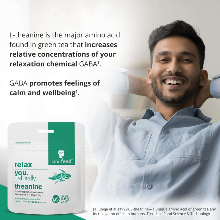 Brain Feed Relax - Natural Theanine 30 Capsules
