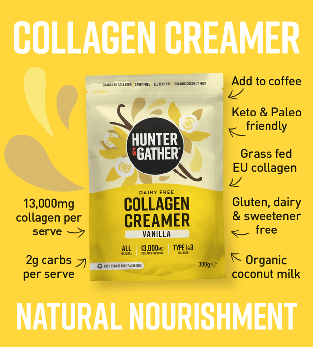 Hunter and Gather Vanilla Collagen Creamer 300g