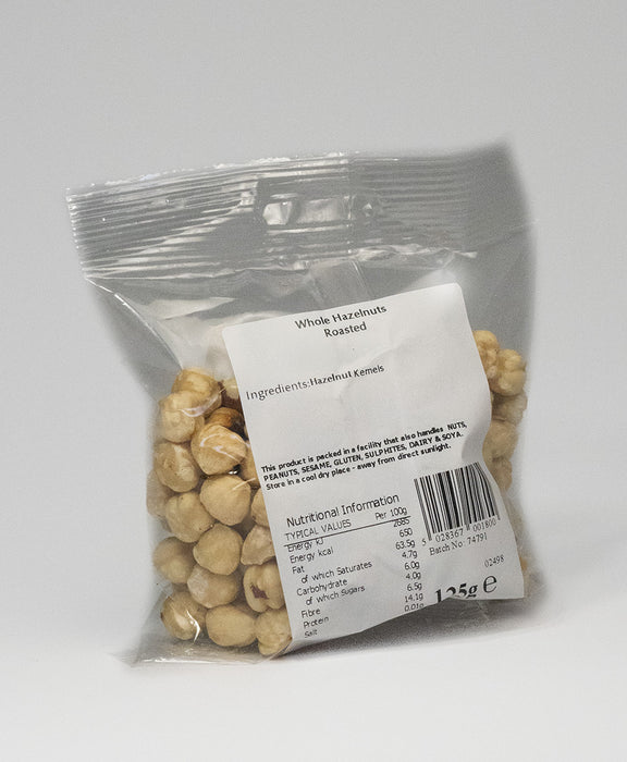 Seaford Wholefoods Whole Roasted Hazelnuts 125g