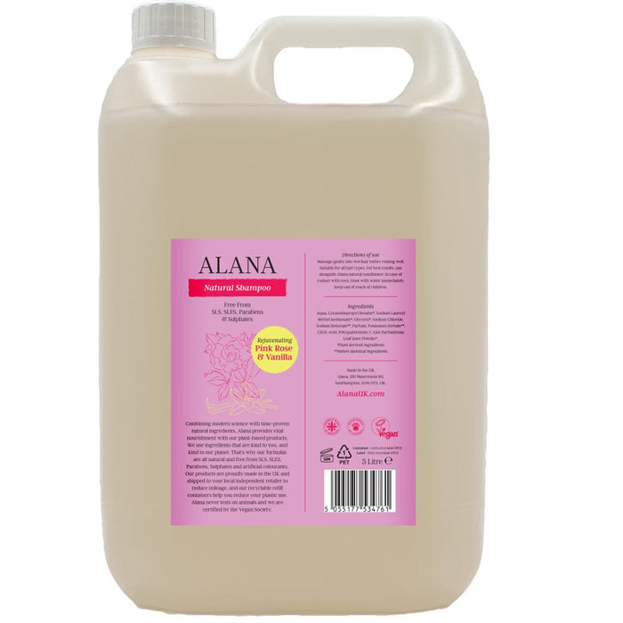 Alana Rose & Vanilla Natural Shampoo 5L