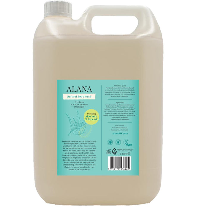 Alana Aloe Vera & Avocado Body Wash 5L