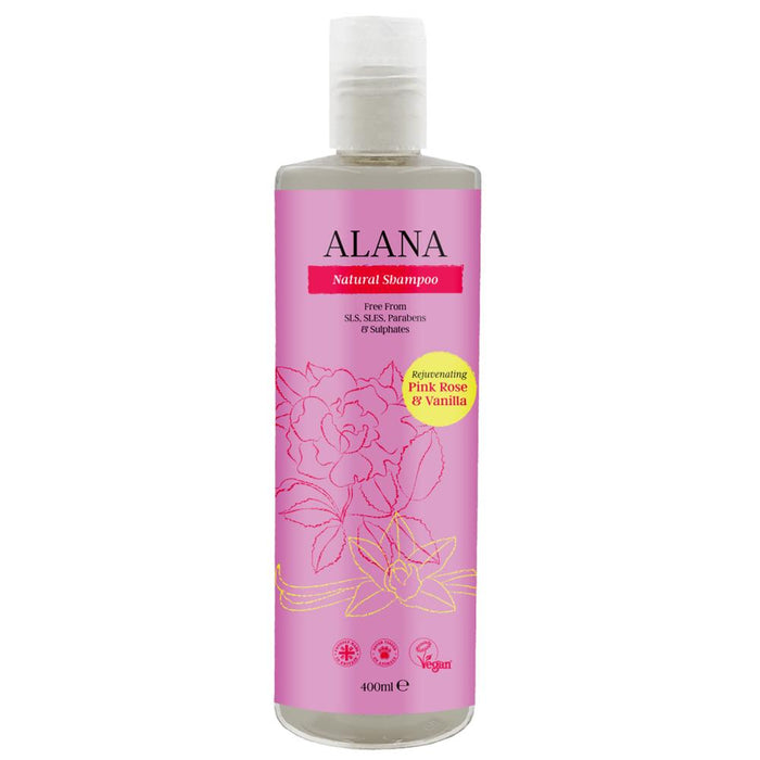 Alana Pink Rose & Vanilla Shampoo 400ml