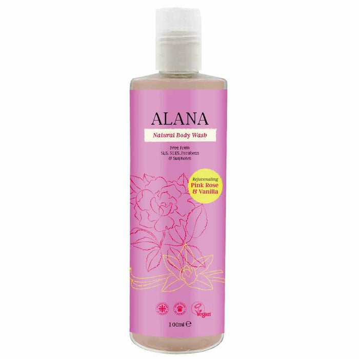 Alana Rose & Vanilla Natural Body Wa 100ml