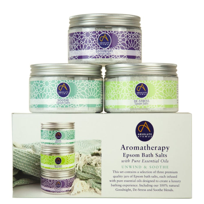 Absolute Aromas Epsom Salt Unwinding Pack 3x300g Bath Salts