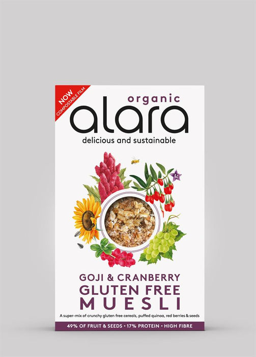 Alara Organic Gluten Free Goji & Cranberry Muesli 450g