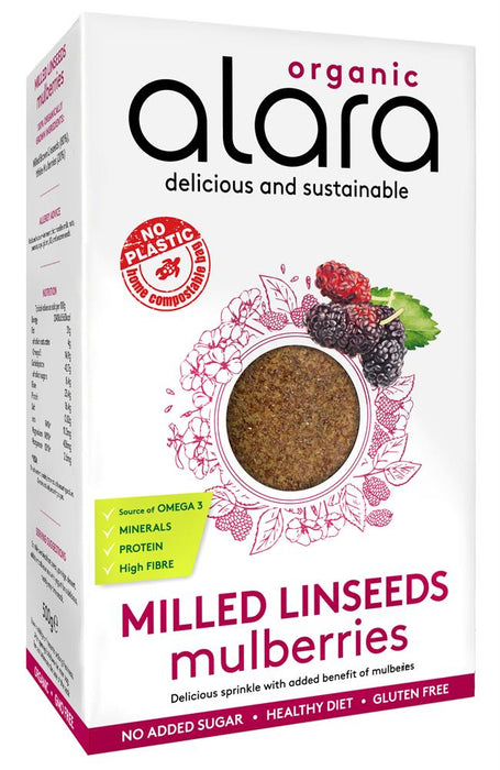 Alara Milled Linseeds & Mulberries 500g