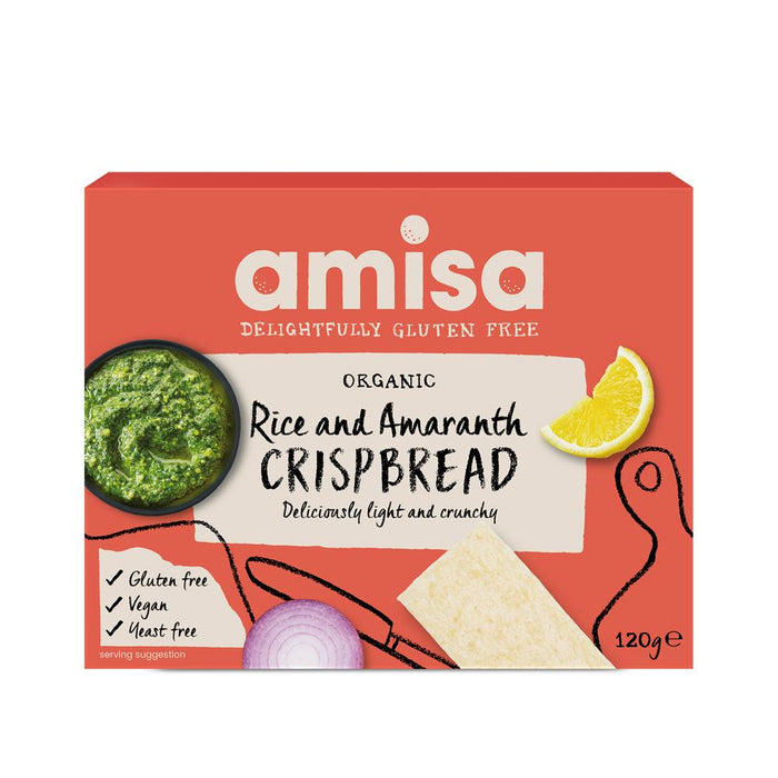 Amisa Org Rice & Amaranth Crispbread 120g