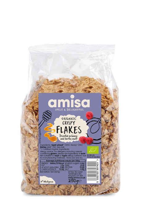 Amisa Organic Crispy Spelt Flakes 250g