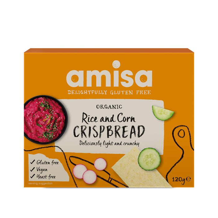 Amisa Org Corn & Rice Crispbread 120g