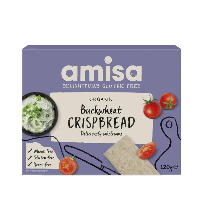 Amisa Org Buckwheat Crispbread Gluten Free 120g