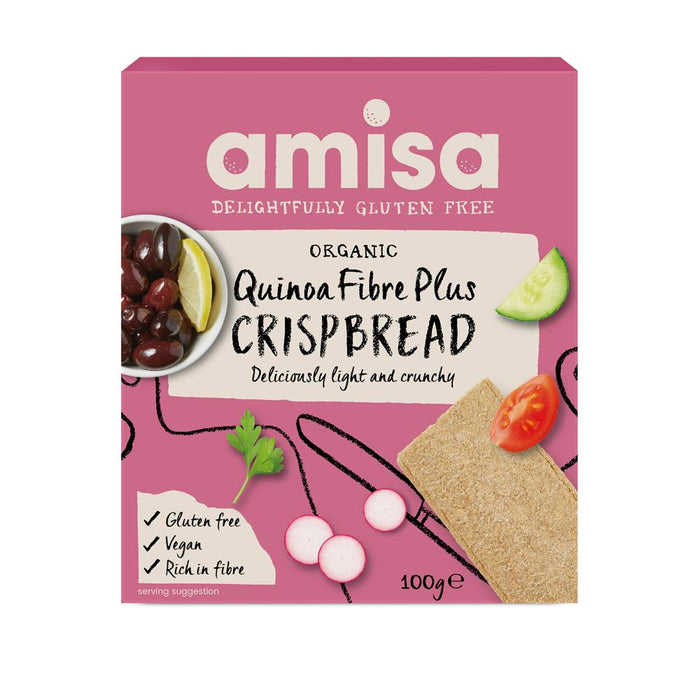 Amisa Quinoa Fibre Plus Crispbread 100g