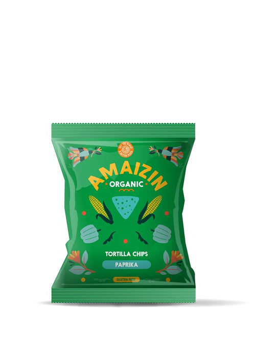 Amaizin Org Corn Chips Paprika 75g