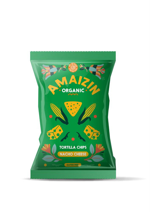 Amaizin Org Corn Chips Nacho 150g