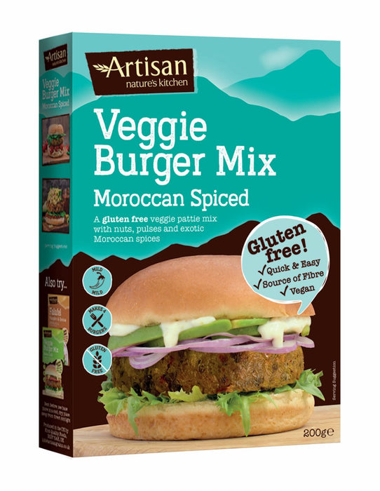 Artisan Grains Moroccan Spiced Veg Burger Mix 200g