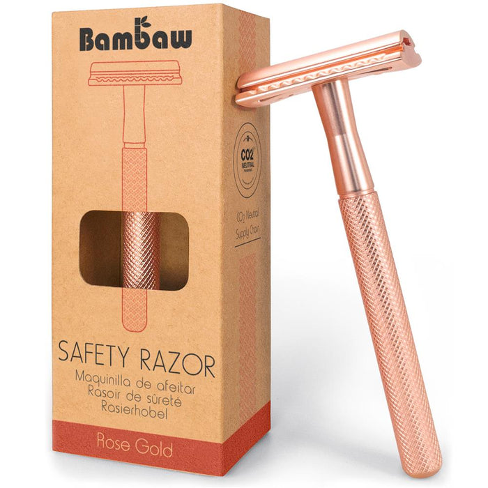 Bambaw Metal safety razor | Rose Gold
