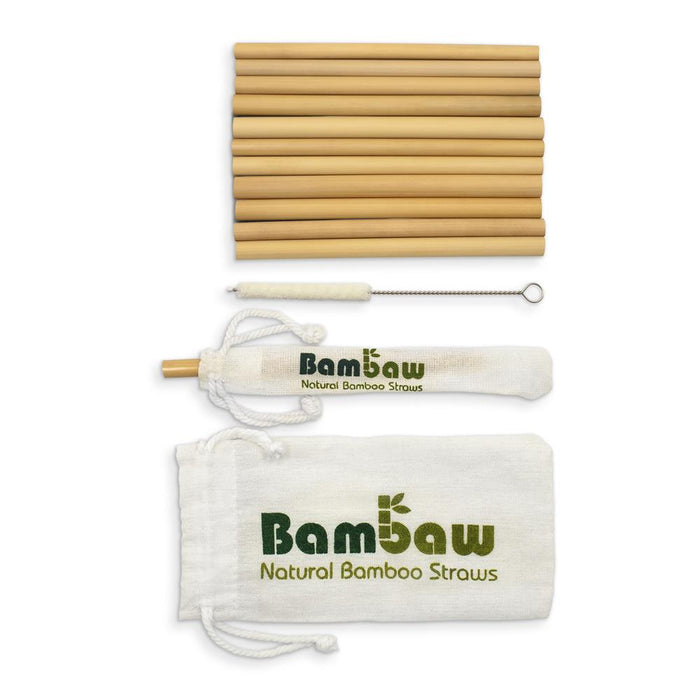 Bambaw Pouch | Bamboo straws 14 cm x 12