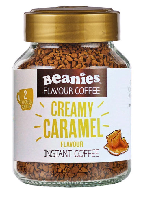 Beanies Coffee Creamy Caramel Flavour Coffee 50g