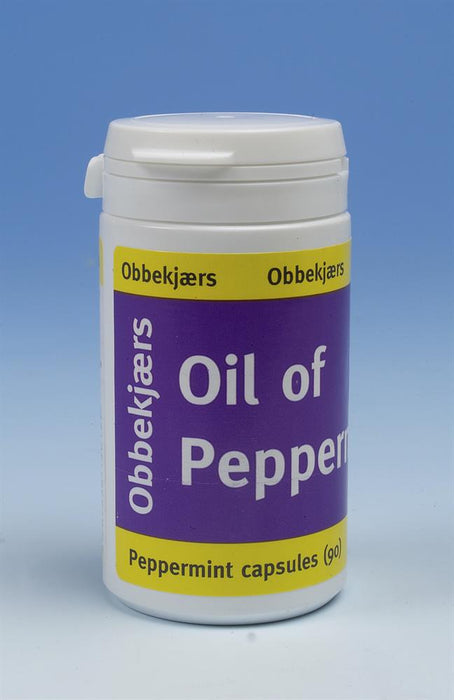 Obbekjaers Oil of Peppermint Capsules 50mg 90 caps