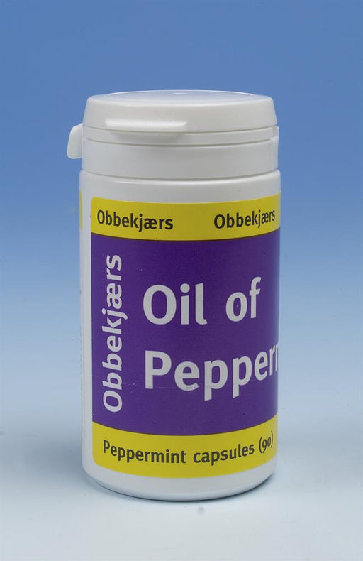 Obbekjaers Oil of Peppermint Capsules 50mg 90 caps