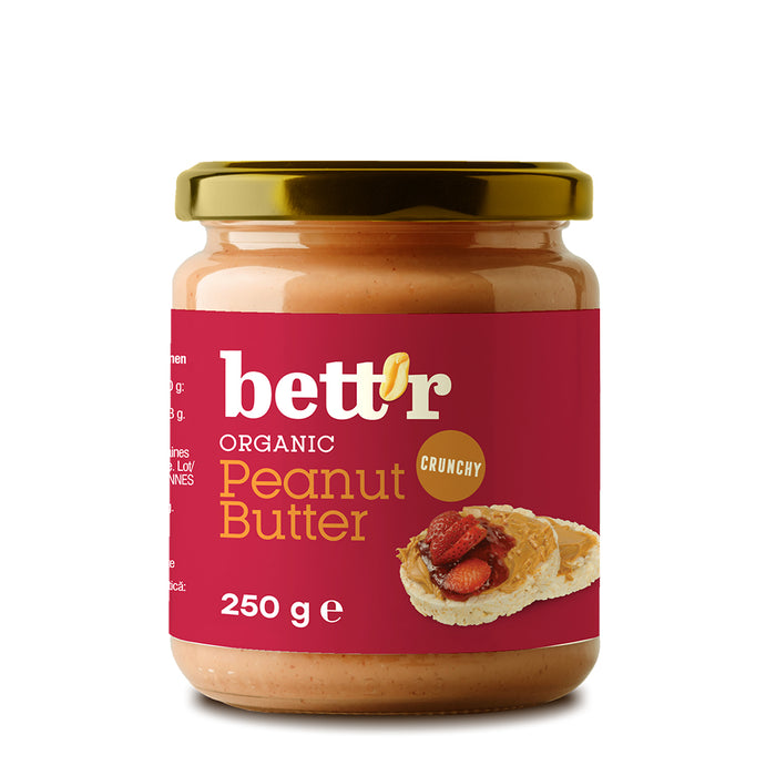 Bettr Bio Crunchy Peanut Butter 250g