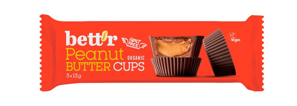 Bettr Nut Butter Cups Peanut Cr?am 39g