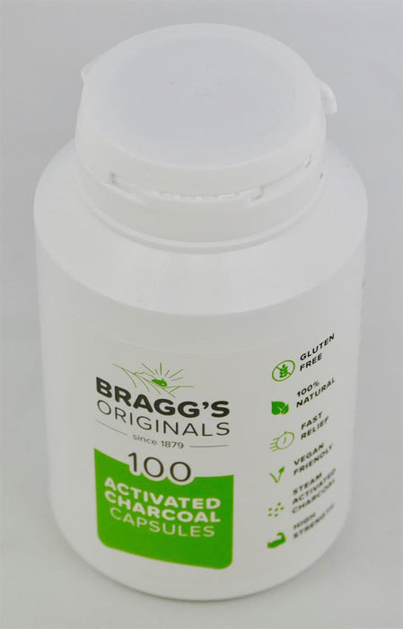 Braggs Vegetarian Charcoal Caps 300mg 100 capsule