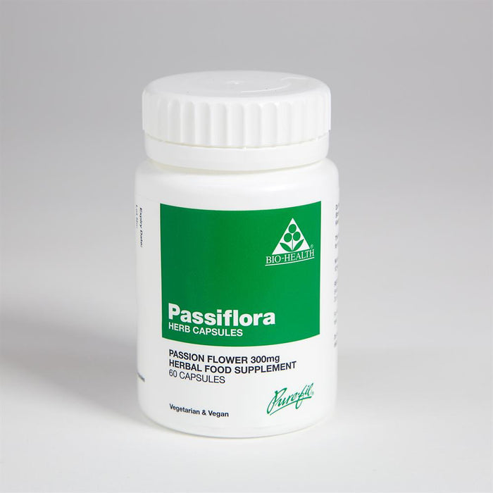 Bio Health Passiflora Herb Capsules 300mg 60 capsule