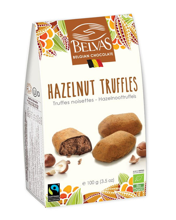 Belvas Organic Hazelnut truffle 100g