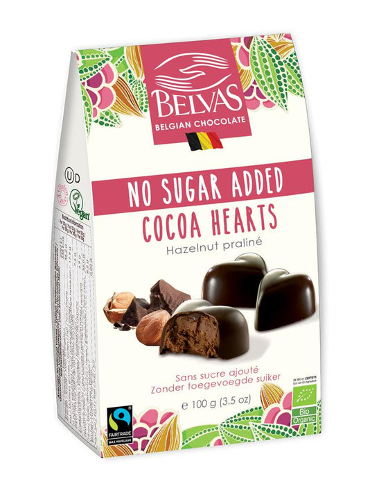 Belvas Dark Hearts Ganache NSA 100g